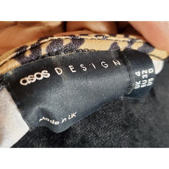 Asos Women's Brown Polyester Round Neck Long Sleeve Long Maxi Dress Zero Size - Picture 9 of 11